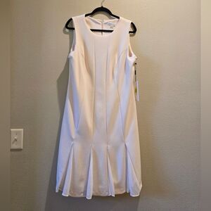 Calvin Klein Elegant Soft Pink Midi Dress Sz 14W NWT